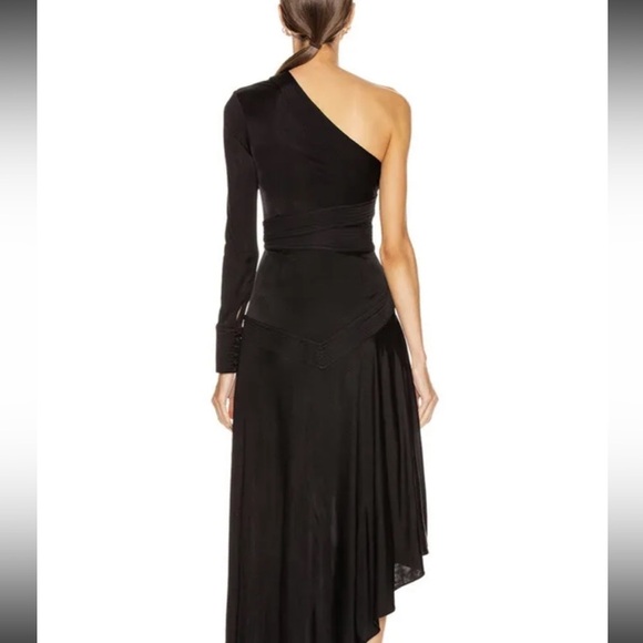 NWT Alexis Addison One-Shoulder Black Gown - Picture 2 of 13